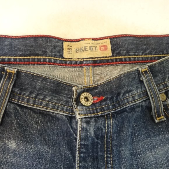 BKE 67 36X29 VINTAGE DISTRESSED JEANS - Picture 3 of 9